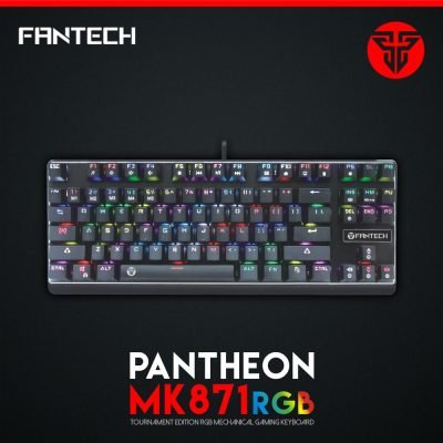 The Fantech Maxfit61 Mk857 is a super cool and compact mechanical keyboard made for gamers and anyone who loves typing. It’s a 60% keyboard, meaning it’s smaller than regular keyboards, making it easy to carry and freeing up space on your desk.  Key Features  Size and Layout: This is a 60% keyboard, which means it has fewer keys than a full-sized keyboard. It doesn’t have the number pad, function keys, or arrow keys. This makes it much smaller and easier to handle. Mechanical Switches: The keyboard uses mechanical switches, which are the parts under the keys that register each press. Mechanical switches are known for being durable and responsive. The Maxfit61 Mk857 comes with black or red switches. Black switches are firm and need more force to press, making them great for fast typing and gaming. Red switches are lighter and smoother, perfect for quick key presses and quieter typing. RGB Lighting: The keyboard has RGB lighting, which means it can display many different colors and patterns. You can customize the lights to match your gaming setup or just enjoy the cool effects. Durable Build: The Fantech Maxfit61 Mk857 is built to last. It’s made from strong materials that can handle heavy use. The keys are also designed to last a long time, so you won’t have to worry about them wearing out quickly. Benefits  Compact and Portable: Its small size makes it easy to carry around and saves space on your desk. This is perfect for gamers who travel or have limited desk space. Customizable Lighting: The RGB lighting lets you personalize your keyboard with different colors and effects, making your gaming setup look awesome. Better Gaming Performance: With the choice of black or red switches, you can pick the one that fits your gaming style. Both types provide quick and responsive key presses, helping you perform better in games. Easy to Use  Just plug the keyboard into your computer’s USB port, and it’s ready to use. You don’t need any extra software to enjoy the RGB lights and fast key presses. Why Choose Fantech Maxfit61 Mk857?  It’s a great choice if you want a durable, compact, and stylish keyboard that improves your gaming experience with customizable lights and responsive keys. Summary The Fantech Maxfit61 Mk857 RGB Mechanical Keyboard is perfect for gamers and anyone who wants a high-quality, compact keyboard. With its 60% size, customizable RGB lighting, and choice of black or red switches, it offers both style and performance. Enjoy better gaming and typing with the Fantech Maxfit61 Mk857!