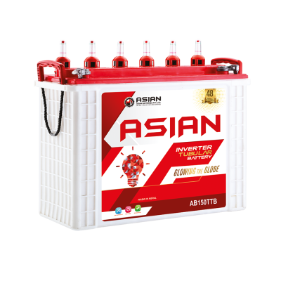 Asian 150ah-12V Tall Tubular Inverter Battery (KBH150TB) 36+12 Months
