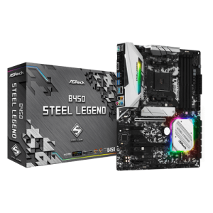 ASRock B450 Steel Legend Ryzen ATX Motherboard, ASRock B450 Steel Legend AMD Ryzen ATX Motherboard