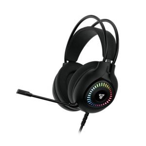 Fantech Headset USB Wired Noise-Cancellation Microphone 7.1 Surround Sound RGB Light Gaming Comfort Over-Ear Headphone for PC/Desktop/Notebook/Laptop (HG15)