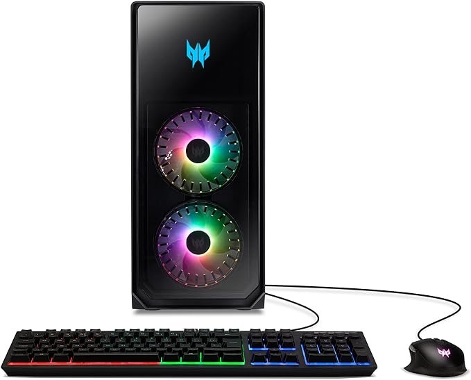 Sleek, powerful ACER PREDATOR ORION Nepal gaming laptop with vibrant RGB keyboard, intense game graphics, and a red backlit logo.