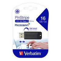 Verbatim 49316 V.STORE'N'GO PINSTRIPE Micro USB 3.0 Pendrive