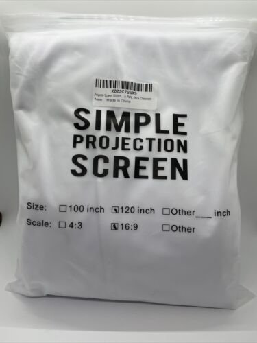 SIMPLE PROJECTION SCREEN 72 INCH