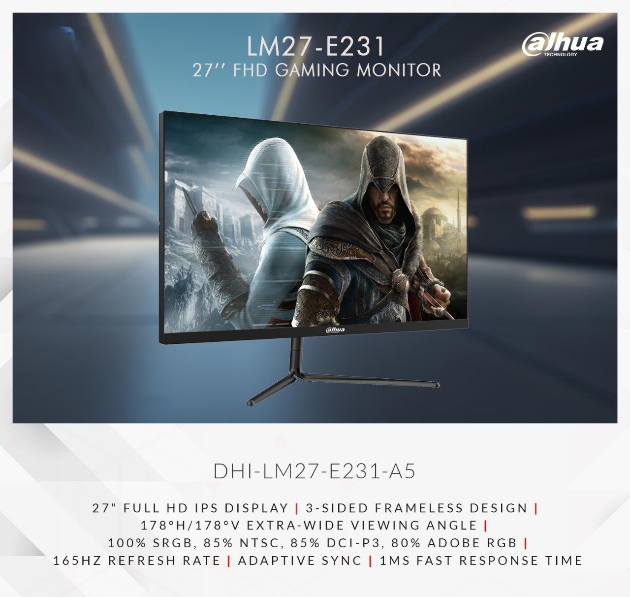 Dahua 27″ FHD Gaming Monitor | DHI-LM27-E231-A5