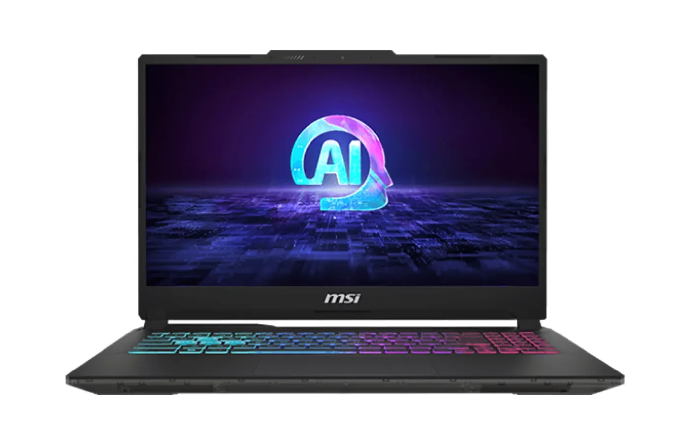 MSI Cyborg 15 AI A1VFK Intel® Core™ Ultra 7-155H Series-1 (Up to 4.8GHz, 16 Cores, 22 Threads, 24MB Cache) Windows 11 Home 15.6" FHD , 144Hz, IPS-Level Thin Bazel Screen NVIDIA® GeForce RTX™ 4060 GAMING Laptop 512GB M.2 SSD slot (NVMe PCIe Gen4) Firmware Trusted Platform Module(fTPM) 2.0 ,Kensington Lock HD type (30fps@720p) 4-Zone RGB Gaming Keyboard 802.11 ax Wi-Fi 6E + Bluetooth v5.3 2x 2W Speaker 1x Mic-in/Headphone-out Combo Jack 1x Type-C (USB3.2 Gen2 / DP) 2x Type-A USB3.2 Gen1 1x HDMI™ 2.1 (4K @ 60Hz) 1x RJ45 GAMING LAPTOP